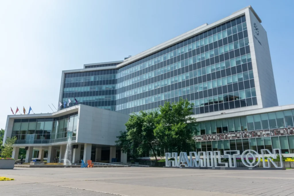 The City Hall of Hamilton Ontario